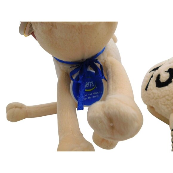 3 Vintage Curto Toy Serta Counting Sheep Plush Lot with Tags 1 13 29 Advertising - Picture 3 of 9